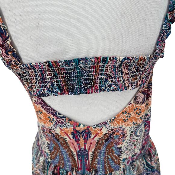 NEW Dex Crown Flower Tiered Sleeveless Maxi Dress Sz XL - Picture 5 of 9